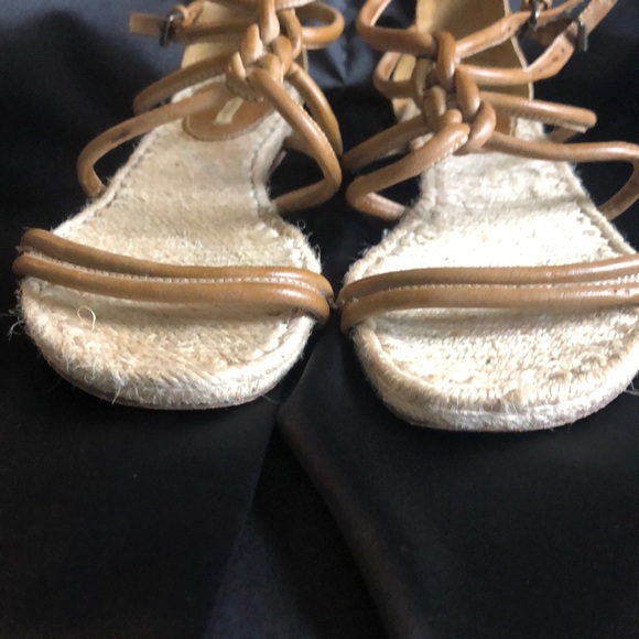 Max Studio Strappy Leather Sandals - Picture 3 of 7